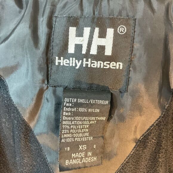 Helly Hansen mens coat XS Black Pink Vtg 90s Waterproof Ski Snow Parka Tech - Picture 5 of 11